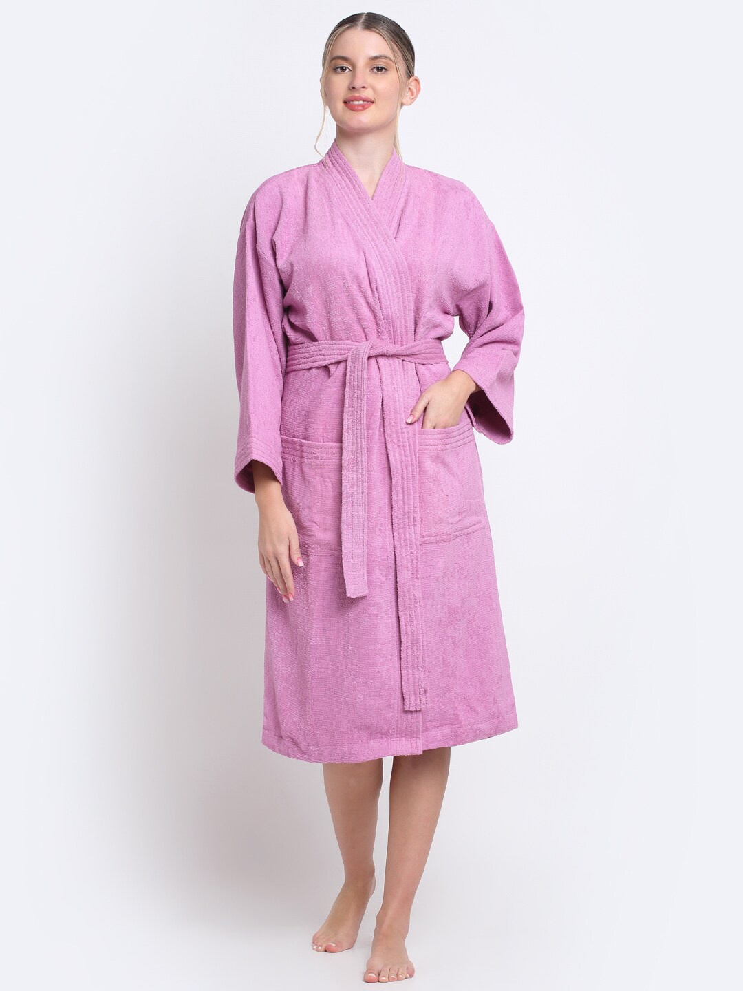 

Trident Bliss Purple Cotton Bath Robe