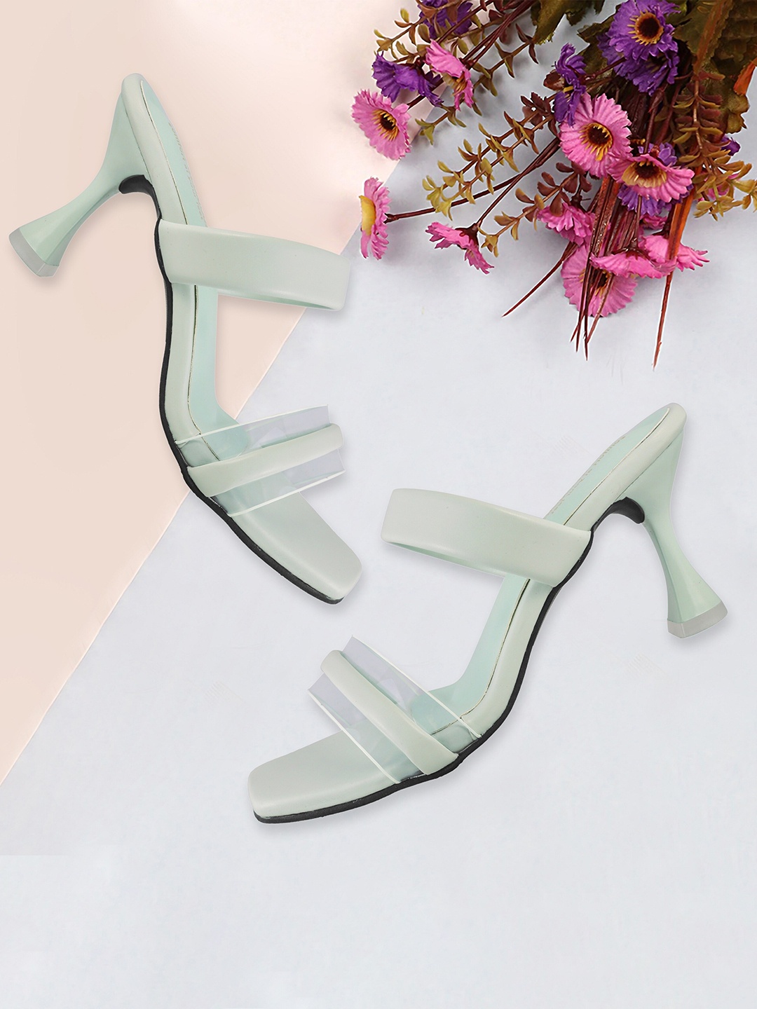 

madam glorious Solid Slim Heels, Sea green