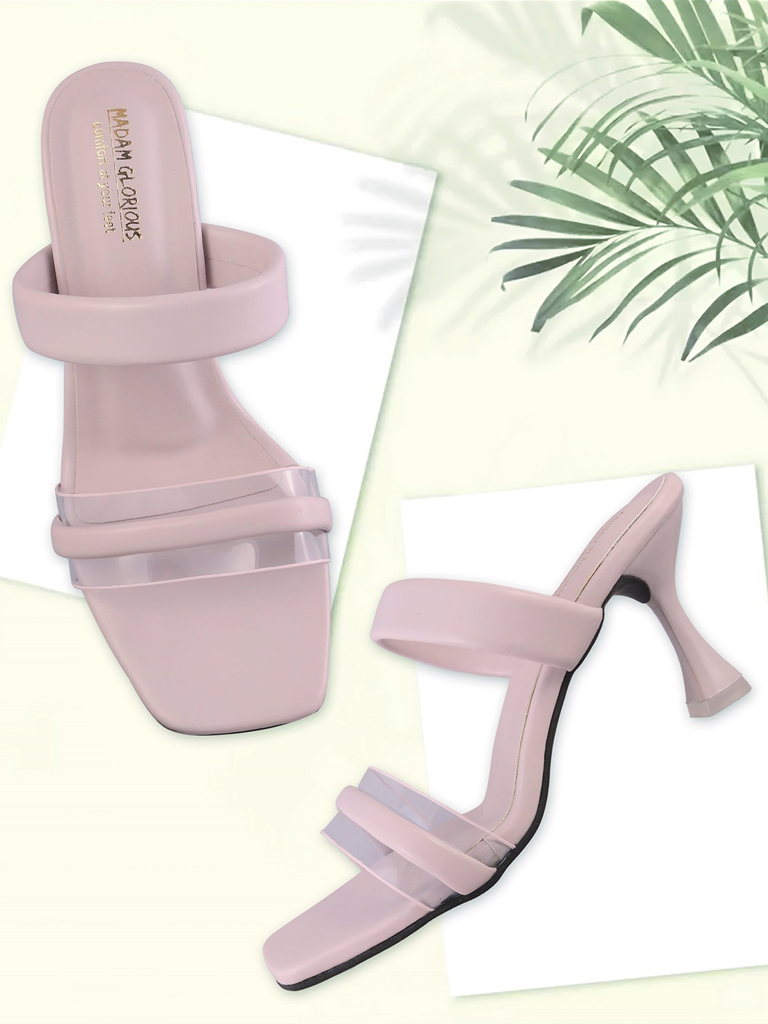 

madam glorious Solid Slim Heels, Lavender