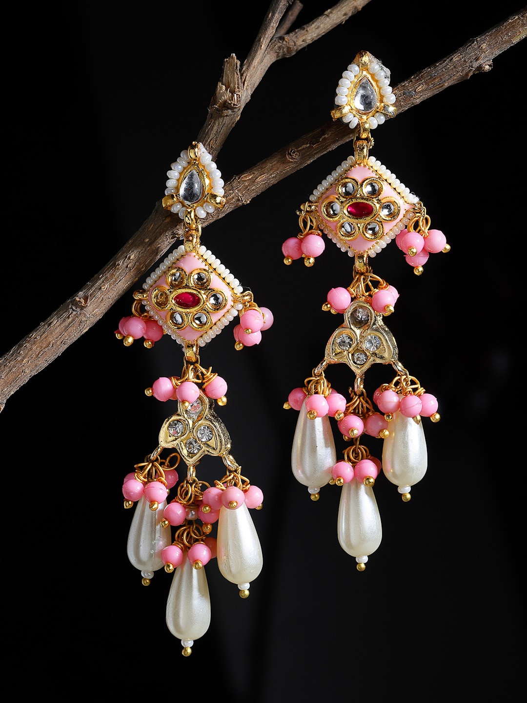 

DUGRISTYLE Pink Classic Drop Earrings