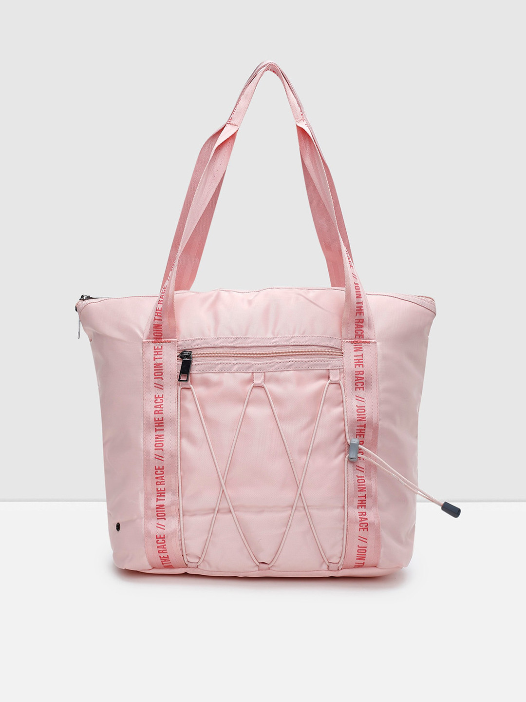 

max Pink Structured Handheld Bag