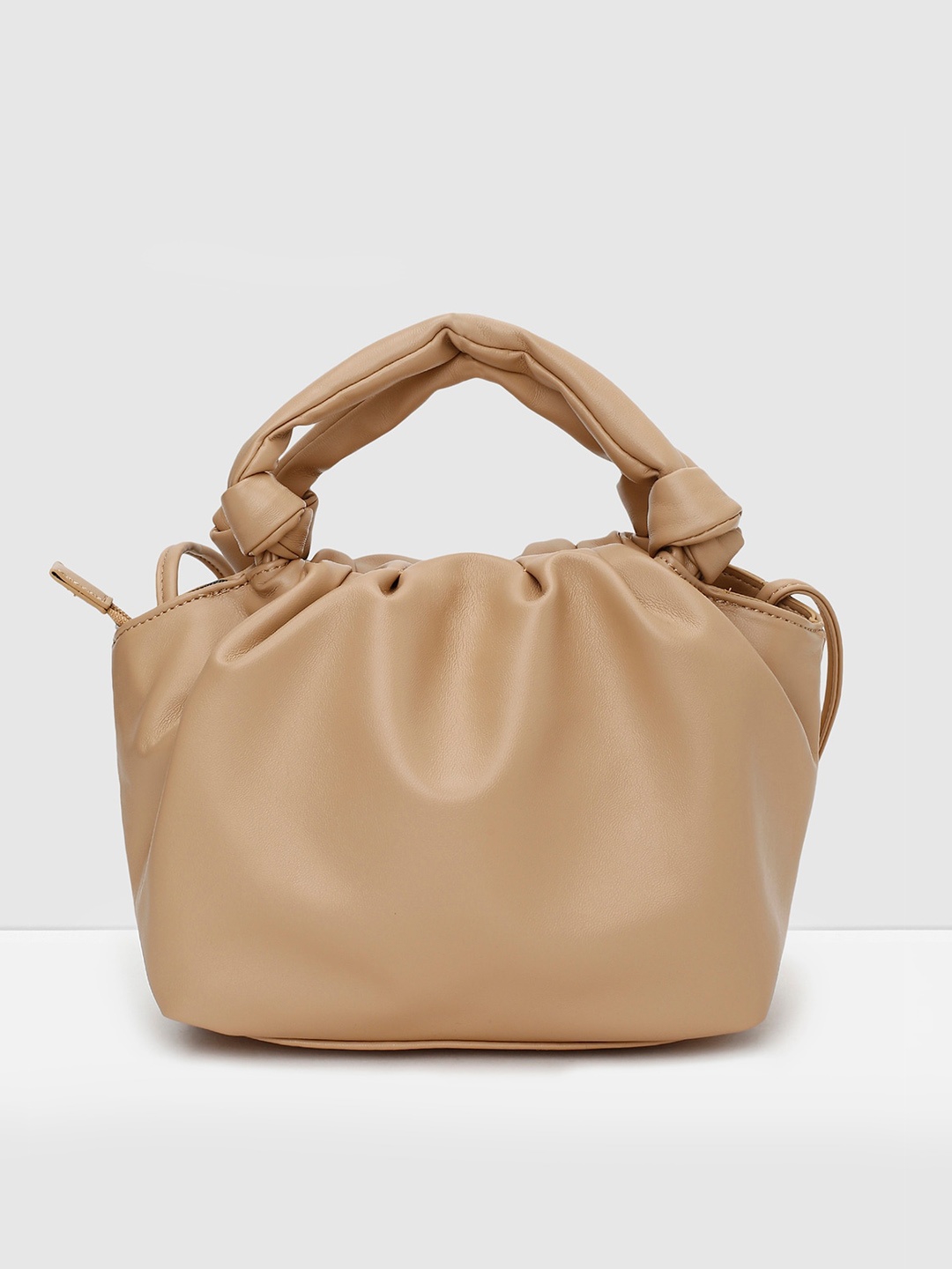 

max Structured Handheld Bag, Beige