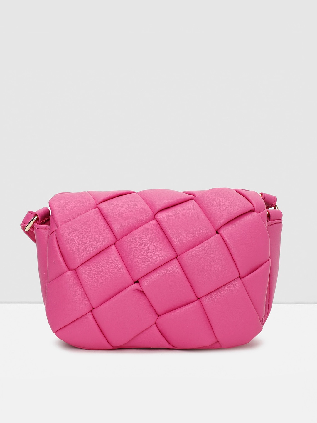 

max PU Structured Sling Bag, Pink