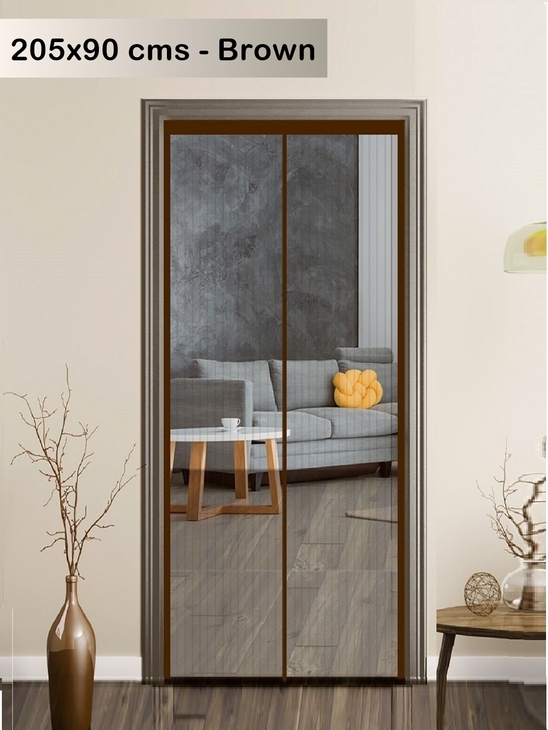 

Classic Mosquito Net Brown Mosquito Door Net With Magnet