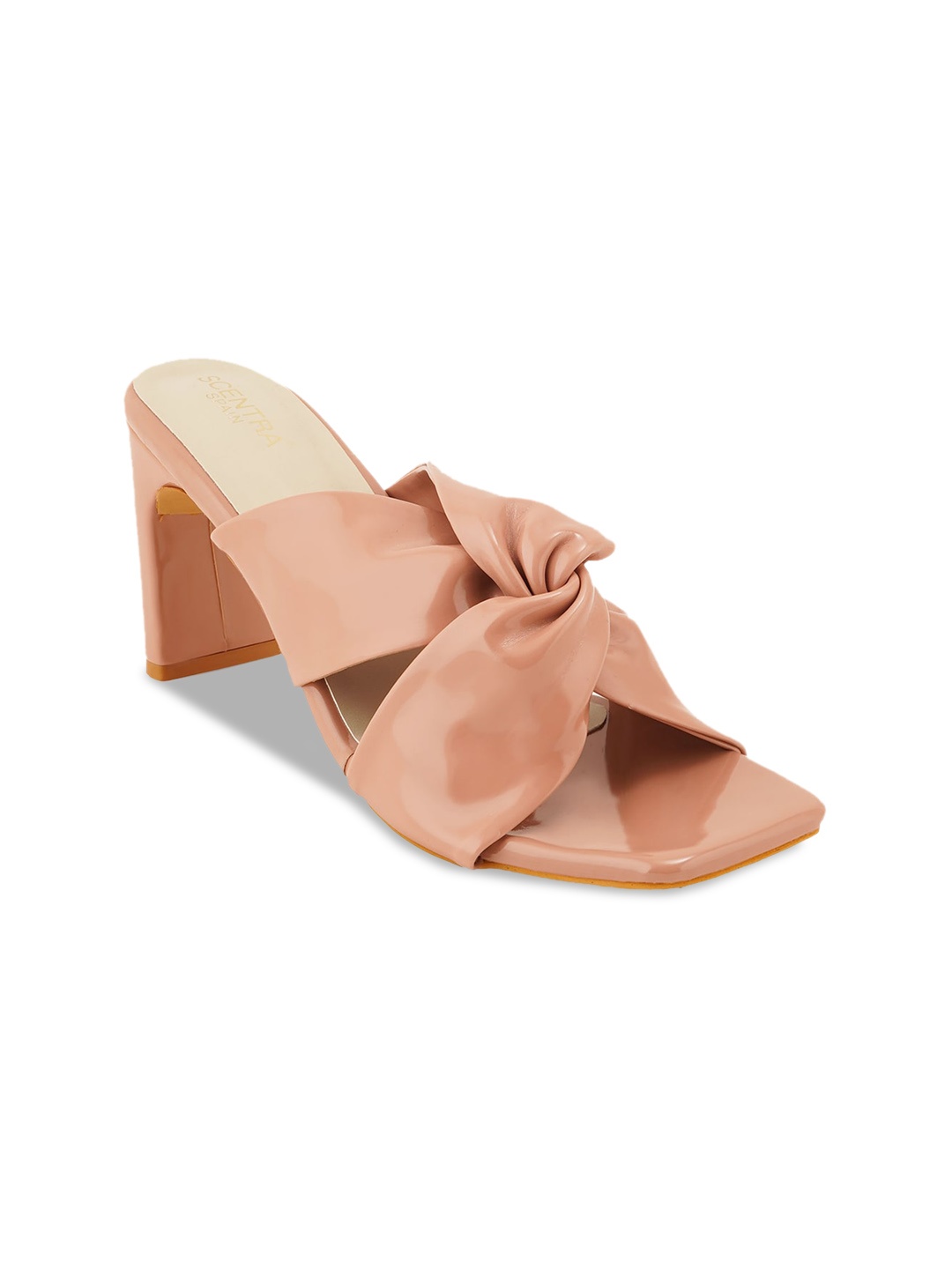 

SCENTRA Sandals With Bows Heels, Peach