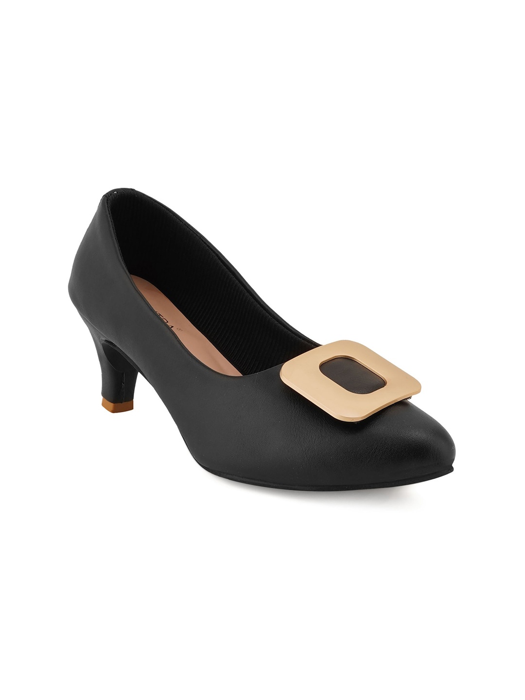 

SCENTRA Embellished Kitten Pump Heels, Black