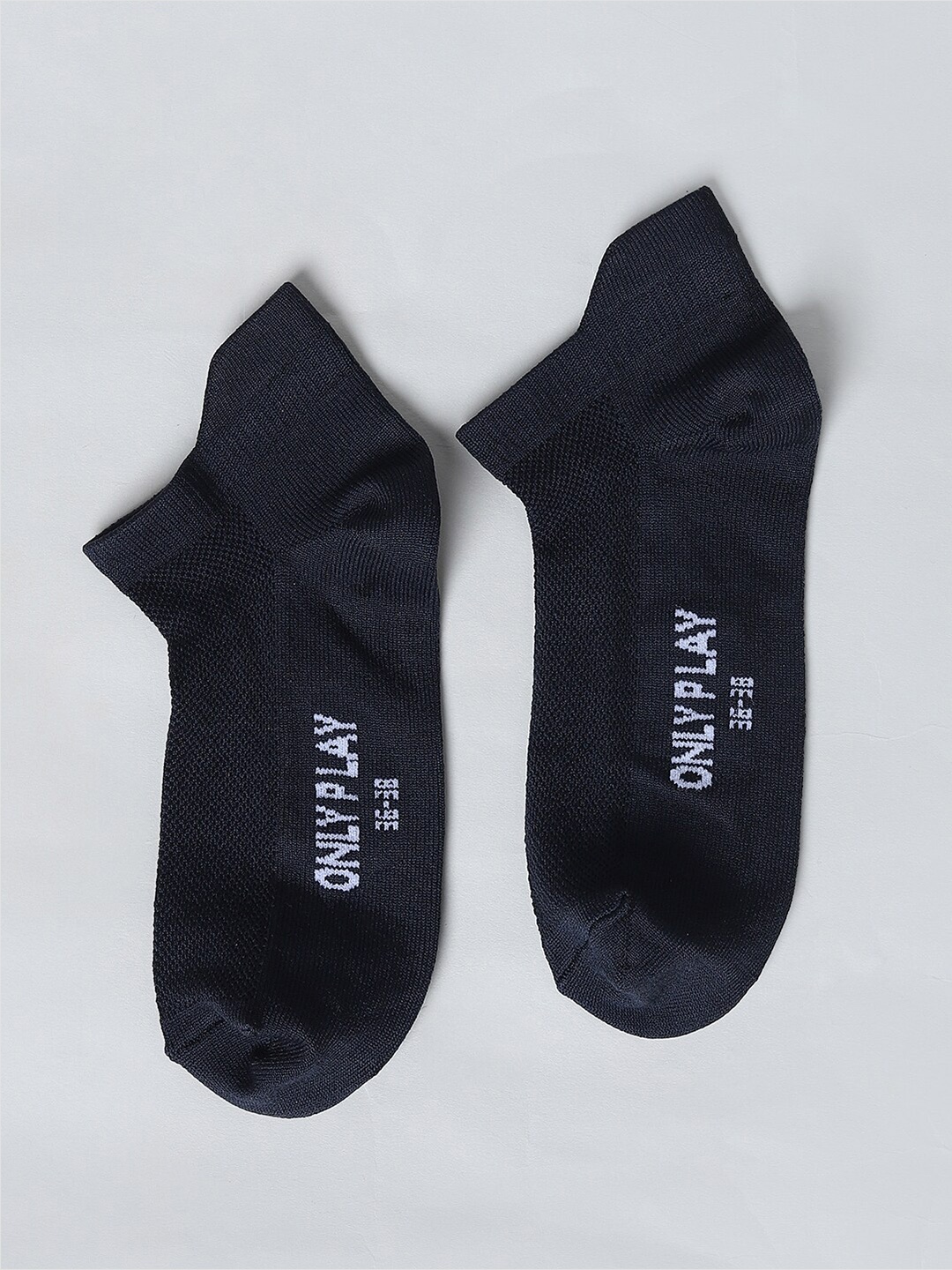 

ONLY Women Patterned Ankle-Length Socks, Black