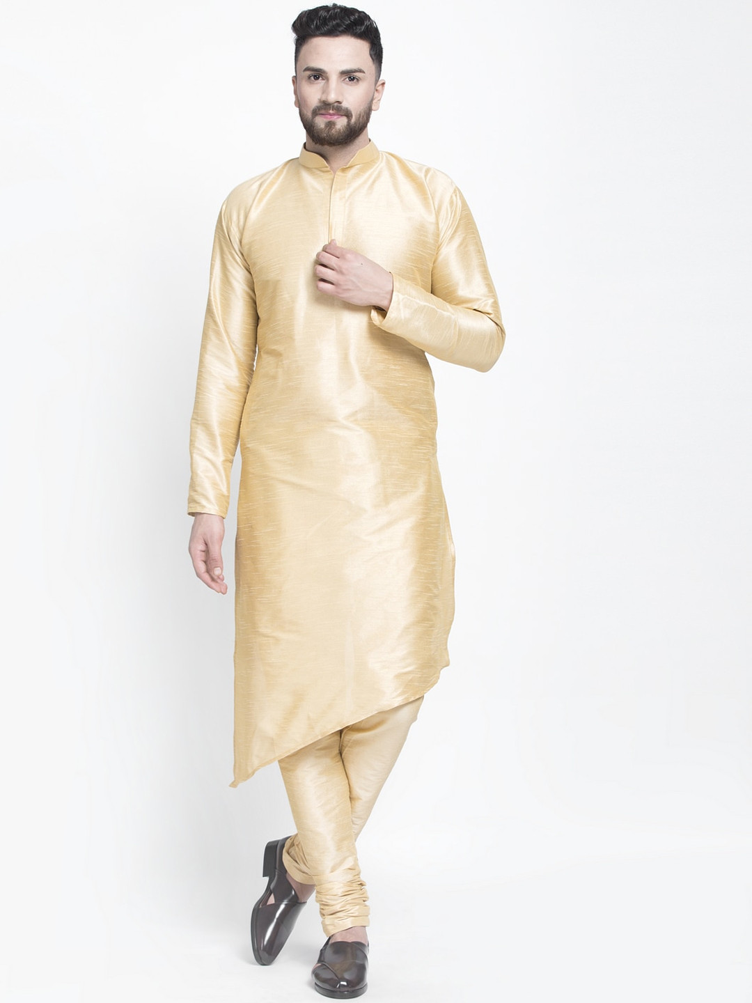 

Benstoke Men Kurta with Churidar, Gold