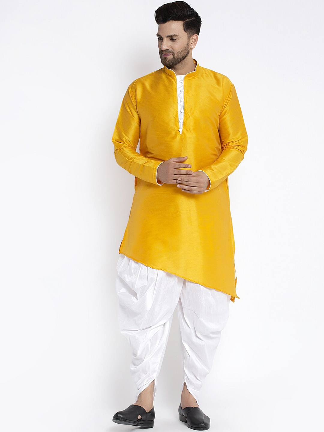 

Benstoke Men Kurta with Harem Pants, Yellow