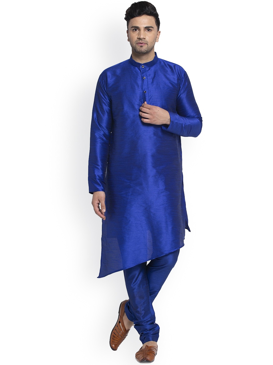 

Benstoke Men Blue Kurta with Churidar