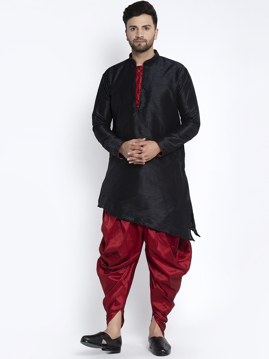 

Benstoke Men Kurta with Harem Pants, Black