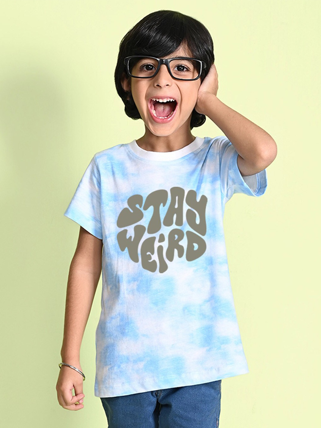 

NUSYL Boys Tie and Dye Dyed T-shirt, Blue