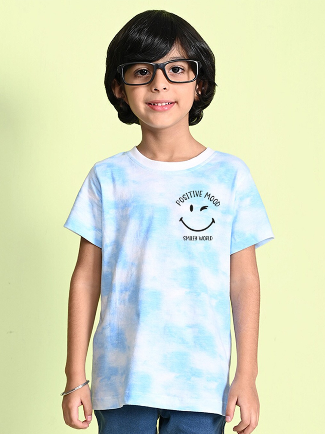

NUSYL Boys Tie and Dye Dyed T-shirt, Blue