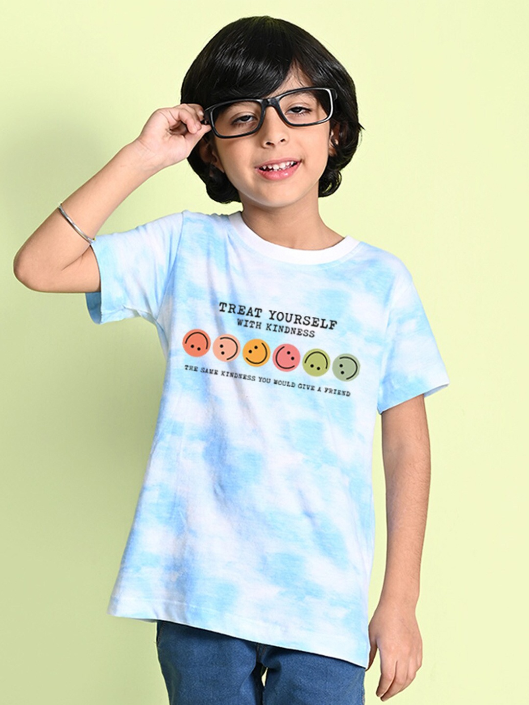 

NUSYL Boys Tie and Dye Dyed T-shirt, Blue