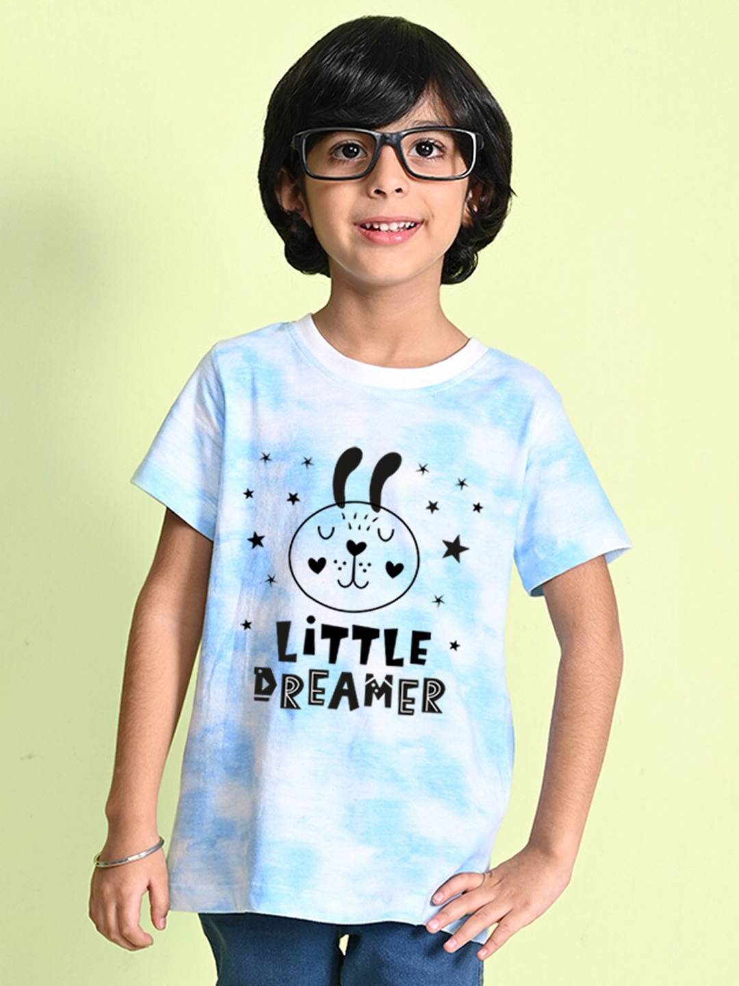 

NUSYL Boys Tie and Dye Dyed T-shirt, Blue