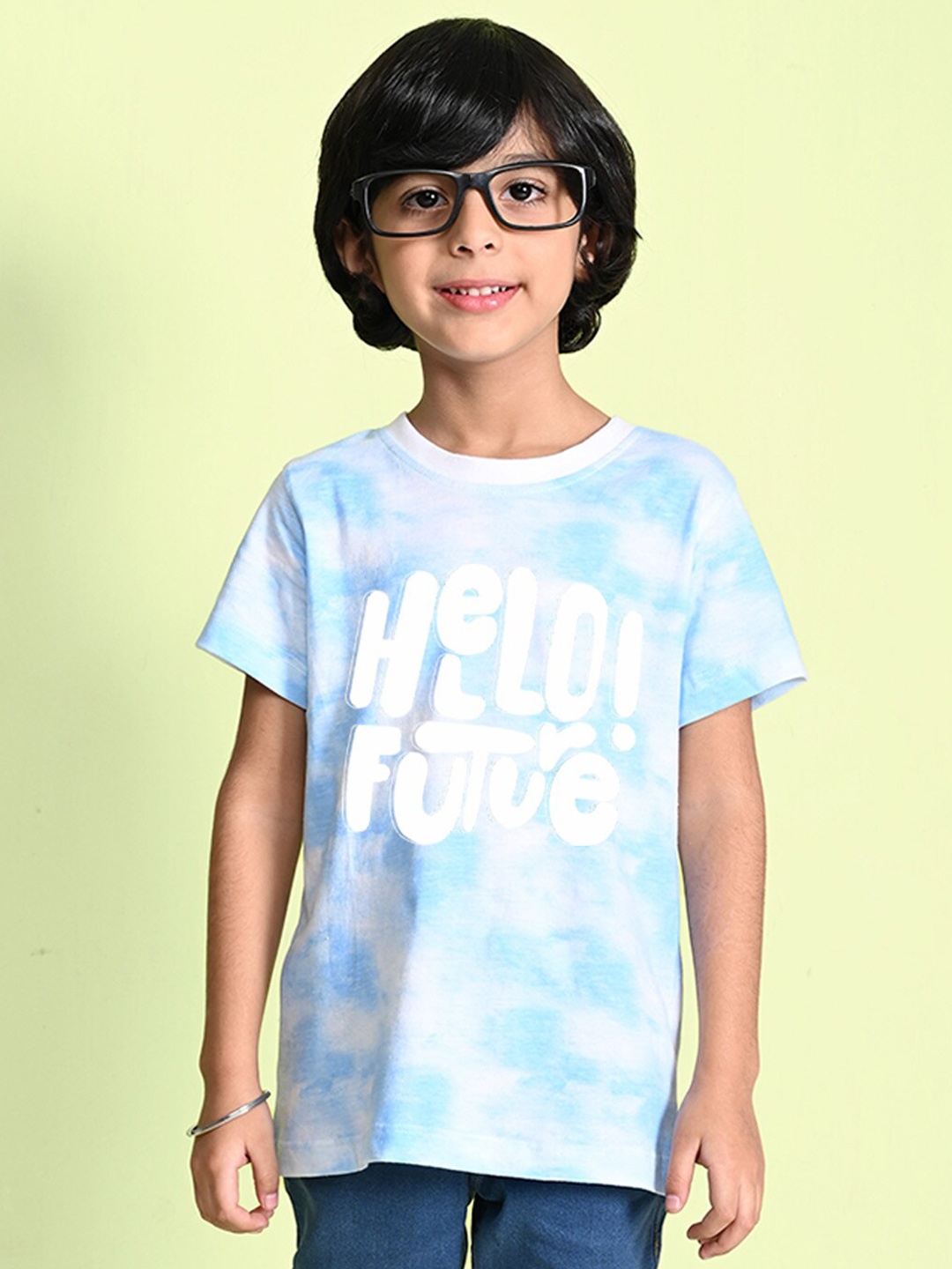 

NUSYL Boys Tie and Dye Dyed T-shirt, Blue