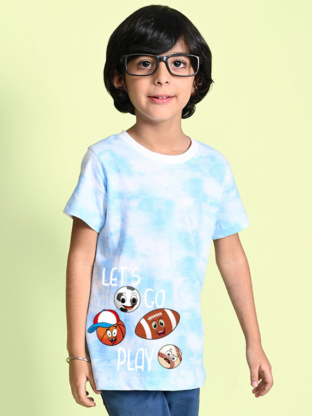 

NUSYL Boys Tie and Dye Dyed T-shirt, Blue