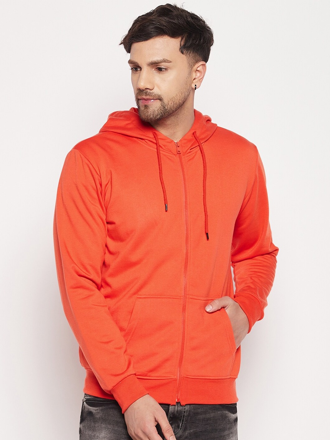 

STROP Men Hooded Cotton Sweatshirt, Orange