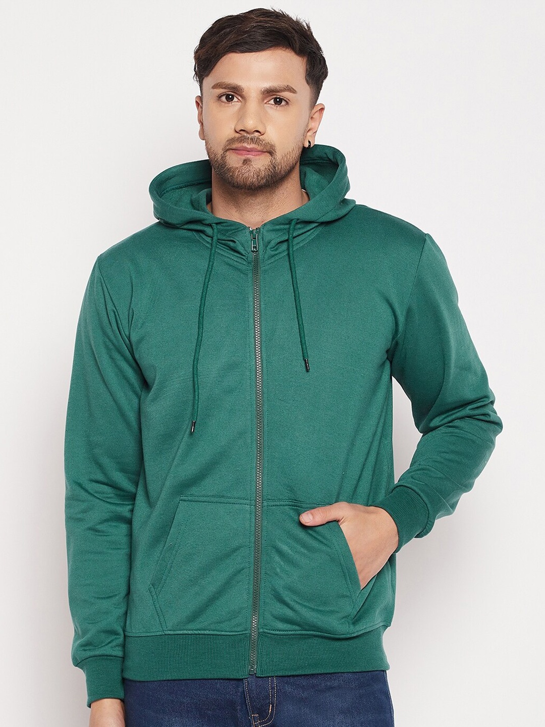 

STROP Men Hooded Cotton Sweatshirt, Green