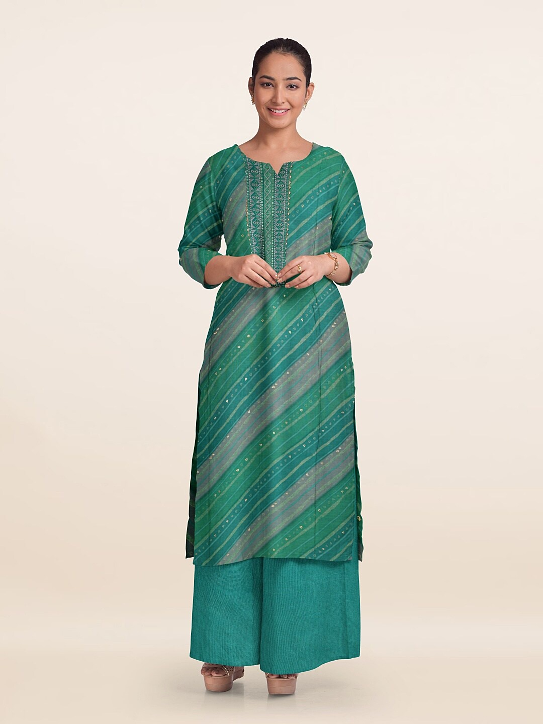 

Pothys Printed Unstitched Dress Material, Grey