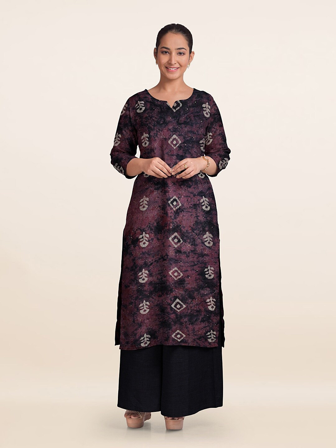 

Pothys Unstitched Dress Material, Purple