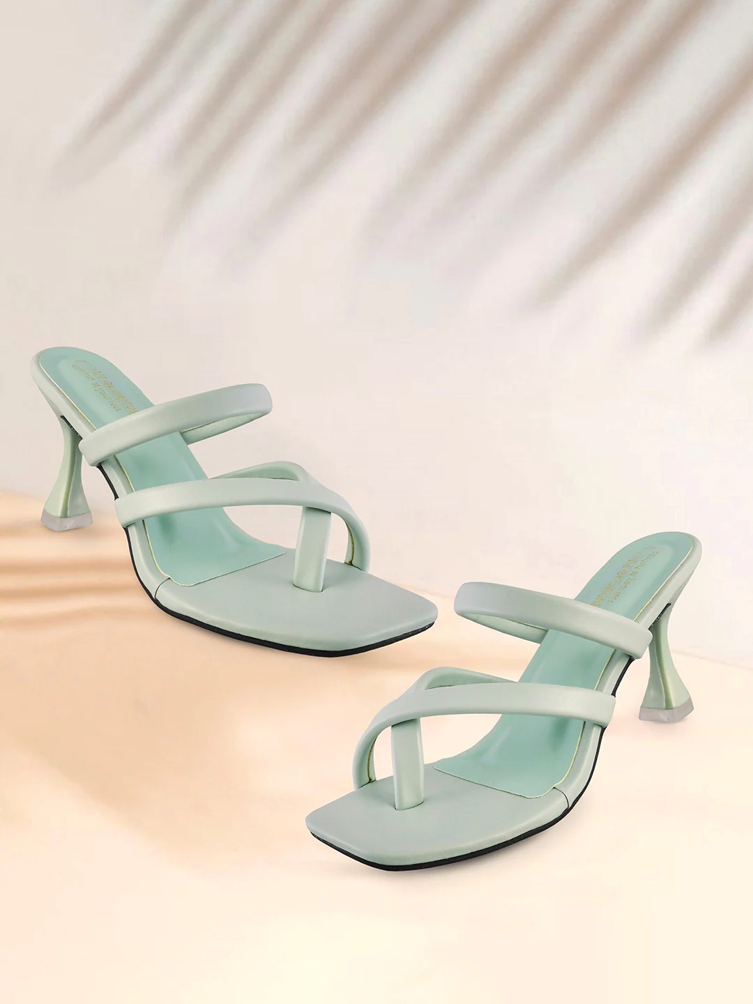 

madam glorious One-Toe Platform Heels, Sea green
