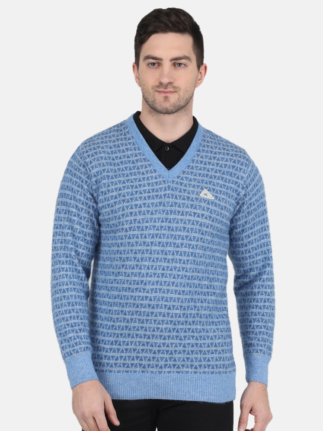 

Monte Carlo Men Cable Knit Pullover Sweater, Blue