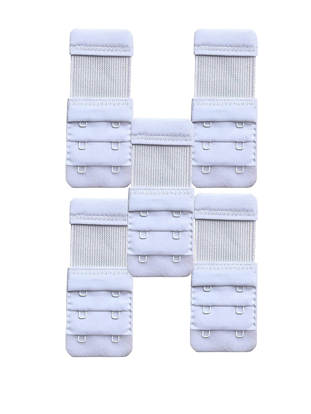 AROUSY Pack Of 5 Bra Extenders, White