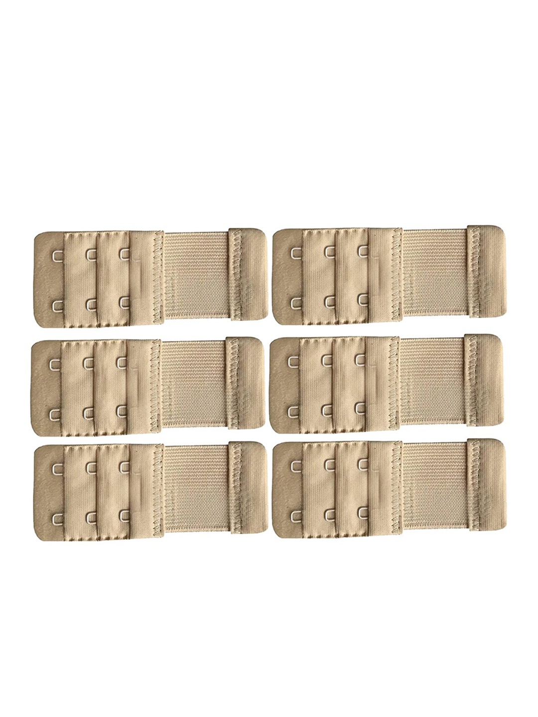 AROUSY Women Pack Of 6 Bra Extenders, Brown