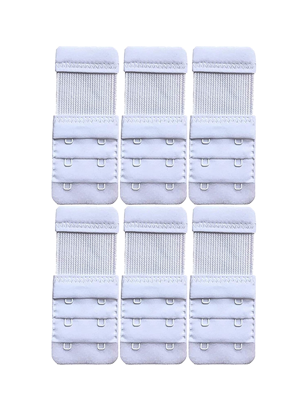 

AROUSY Pack Of 6 Bra Extenders, White