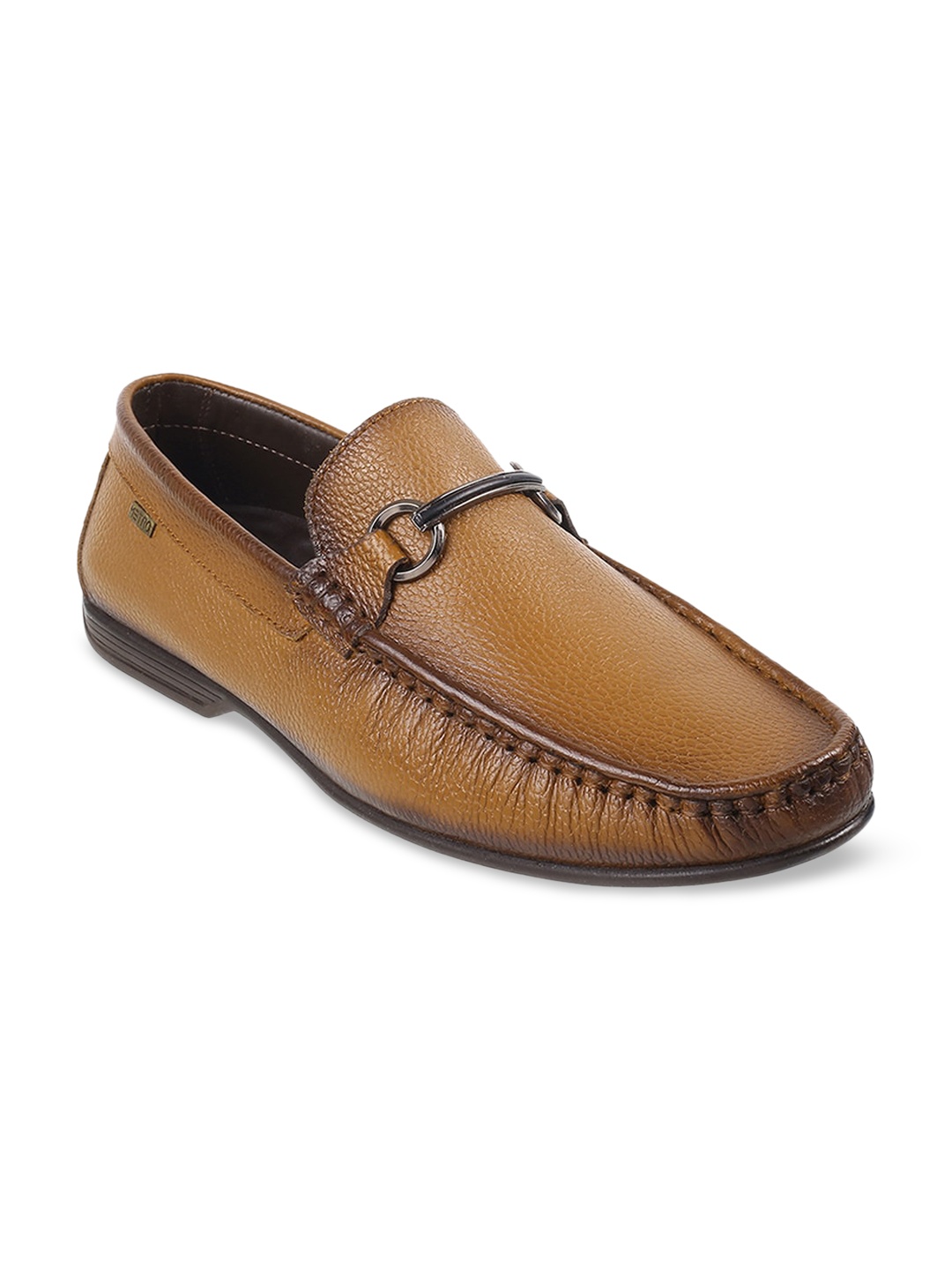 

Metro Men Textured Leather Loafers, Tan