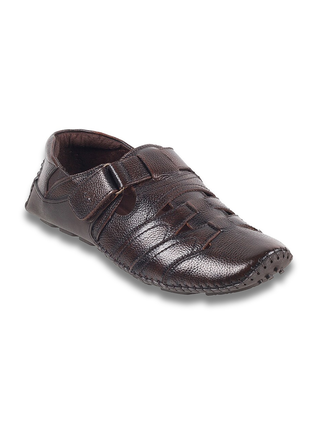 

Metro Men Leather Fisherman Sandals, Brown