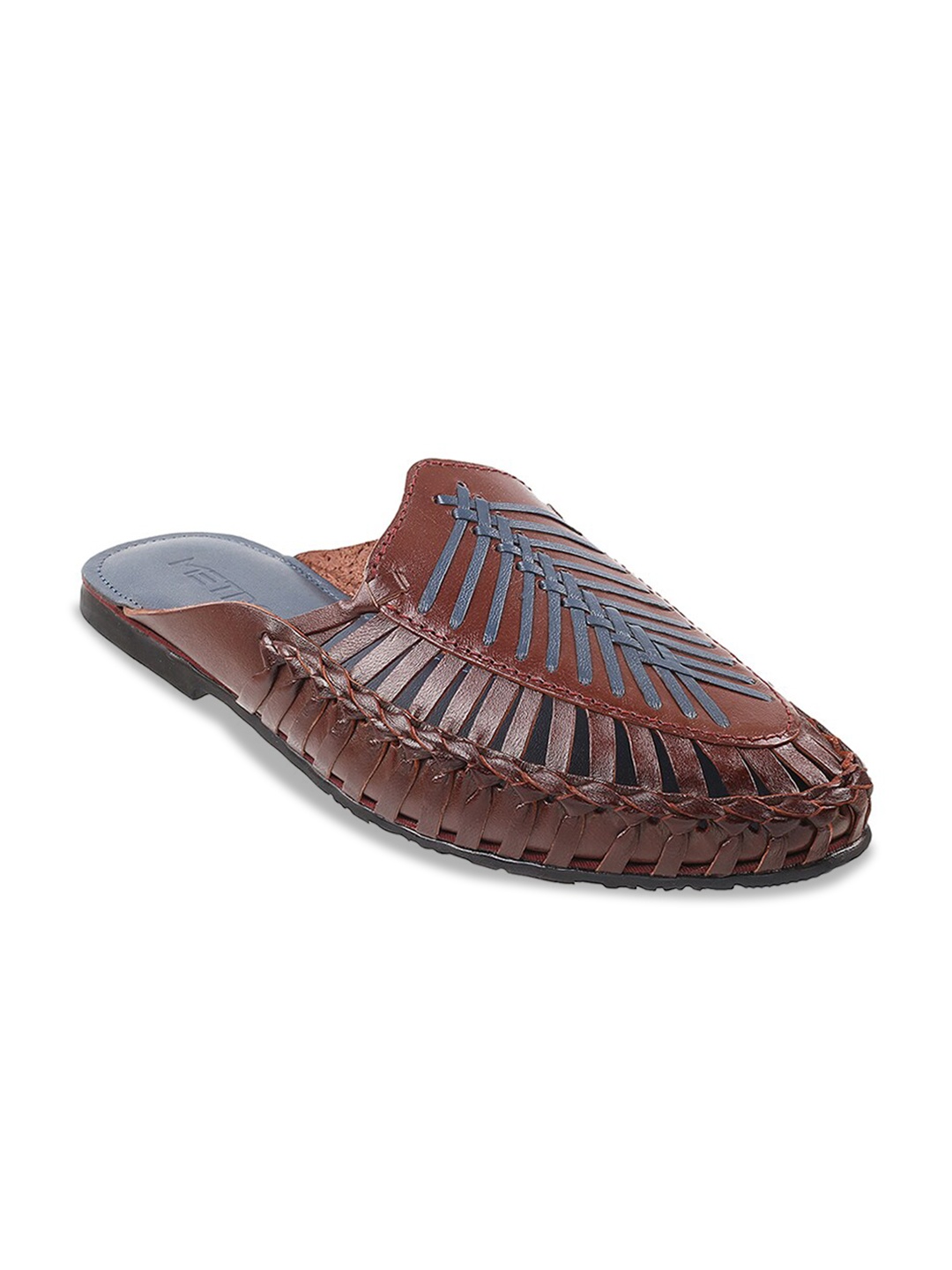 

Metro Men Leather Shoe-Style Sandals, Maroon