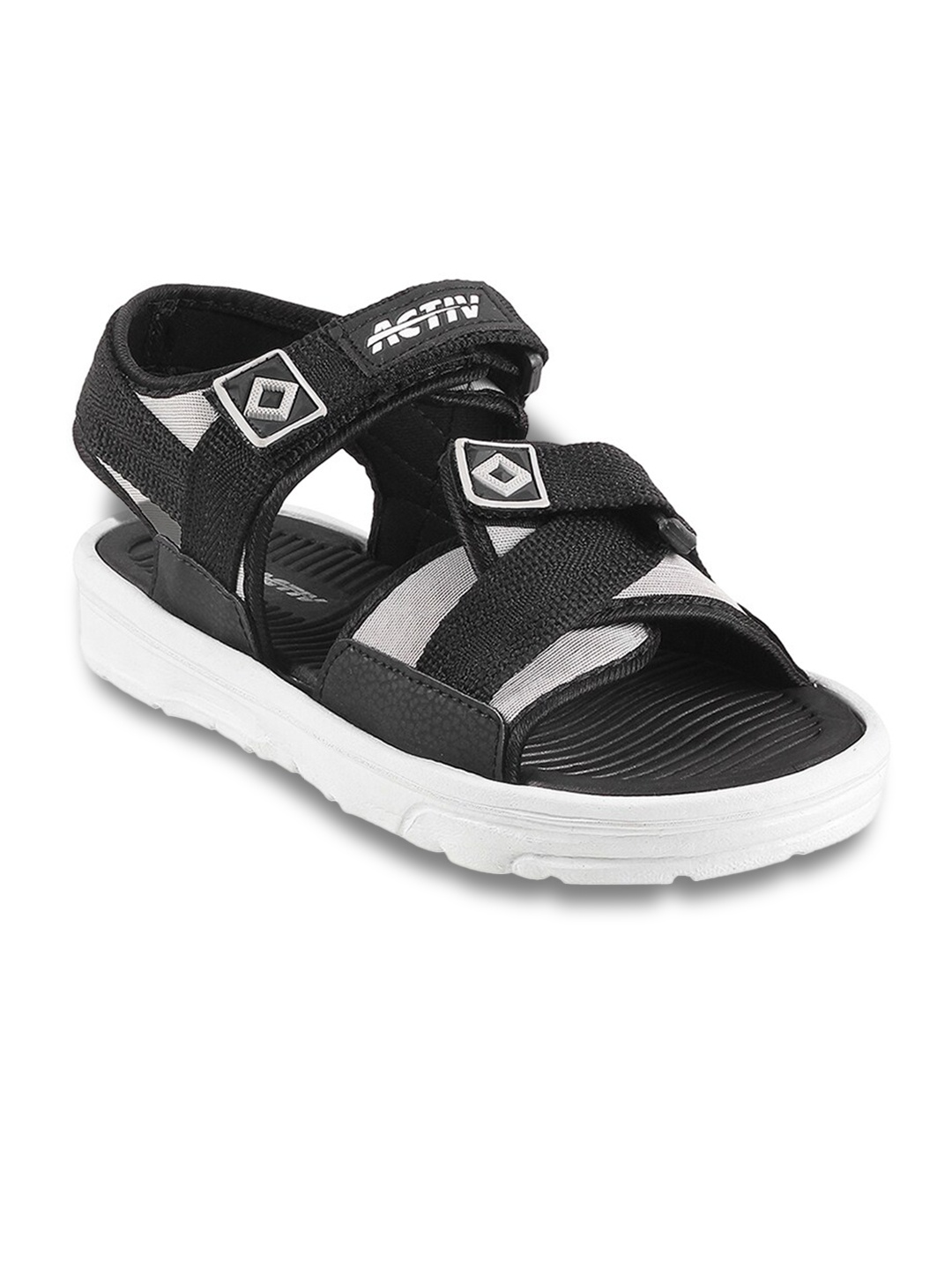 

WALKWAY by Metro Men Velcro Comfort Sandals, Black