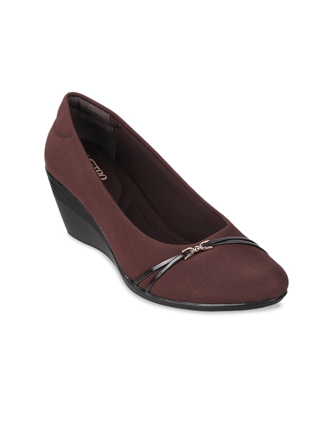 

Metro Embellished Wedge Pump Heels, Brown