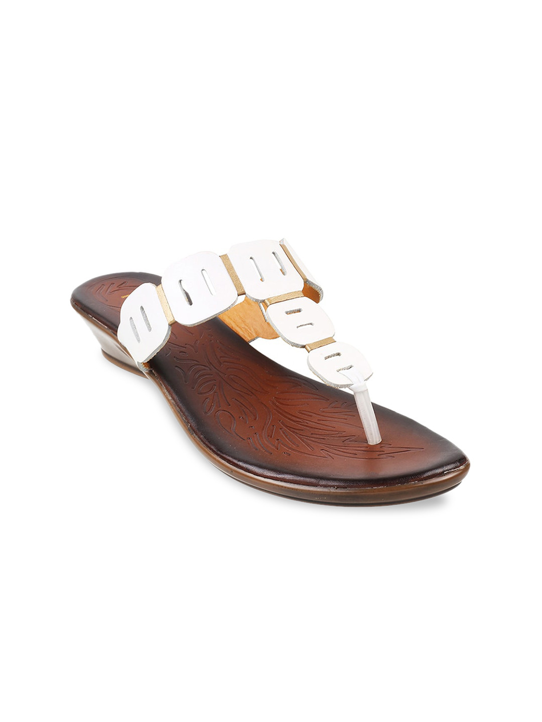 

Metro Textured Leather Comfort Heels, White