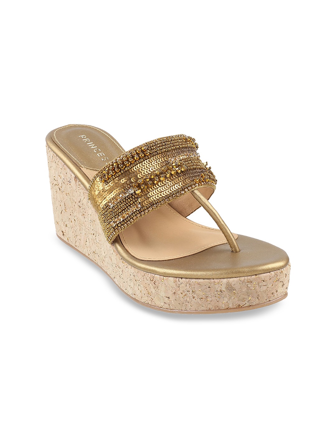 

Metro Embellished Wedge Heels, Gold