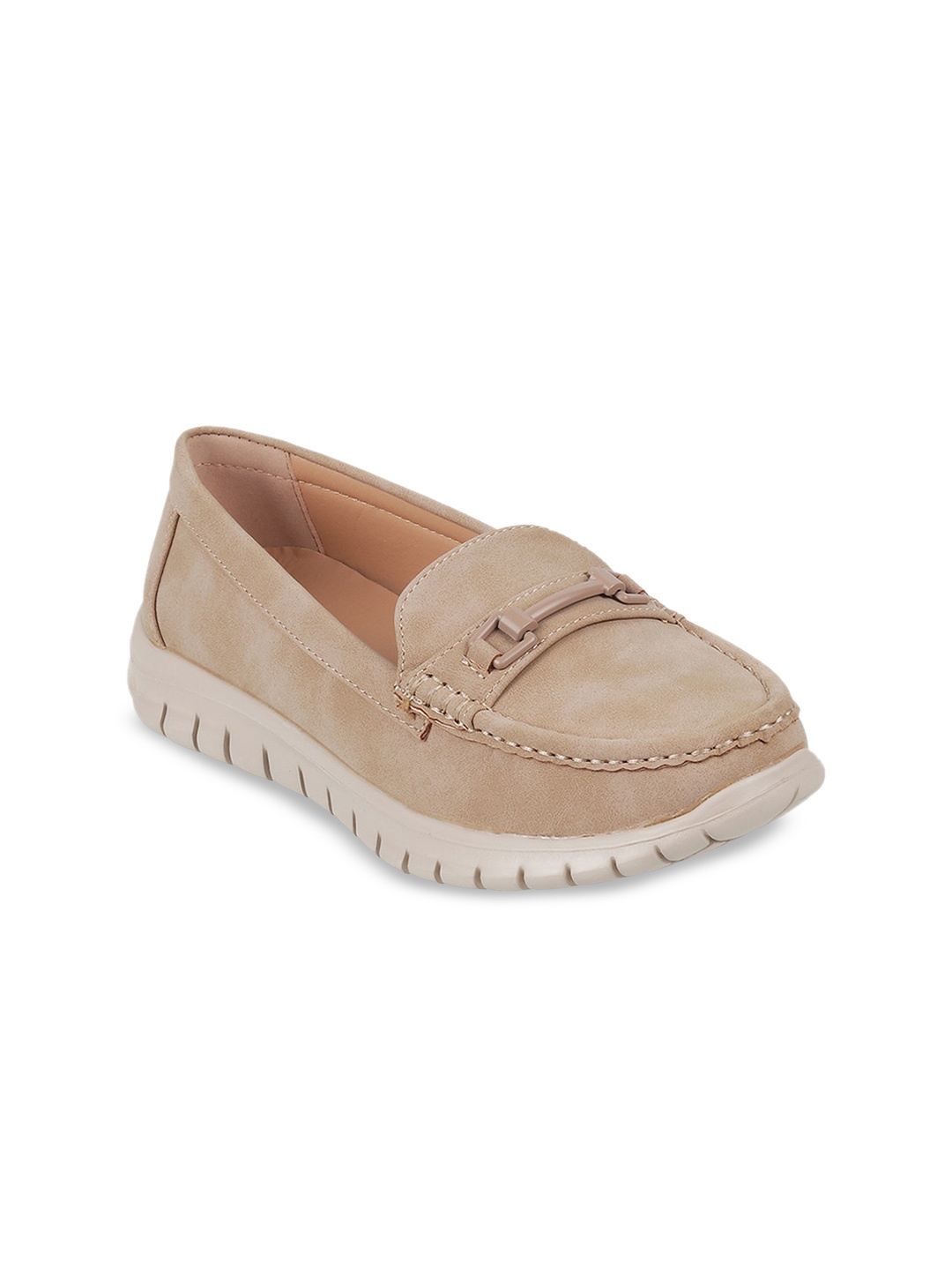 

Metro Women Suede Loafers, Beige