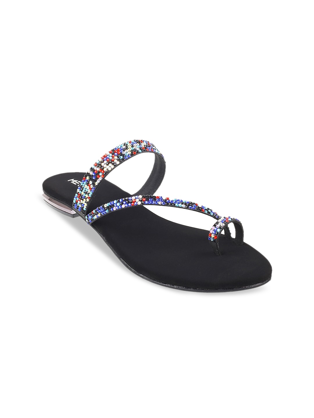 

Metro Women Embellished One Toe Flats, Black