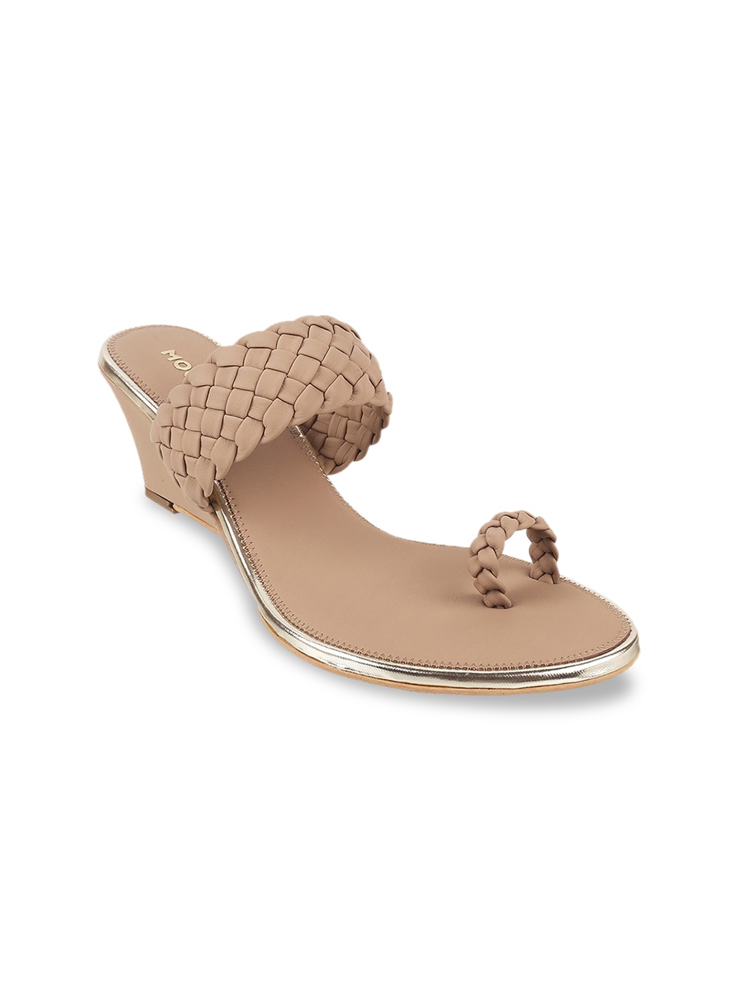 

Mochi One-Toe Wedge Heels, Beige
