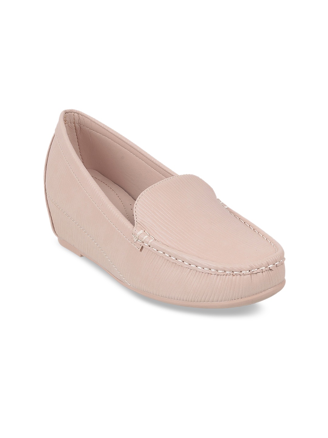 

Mochi Women Synthetic Loafers, Beige