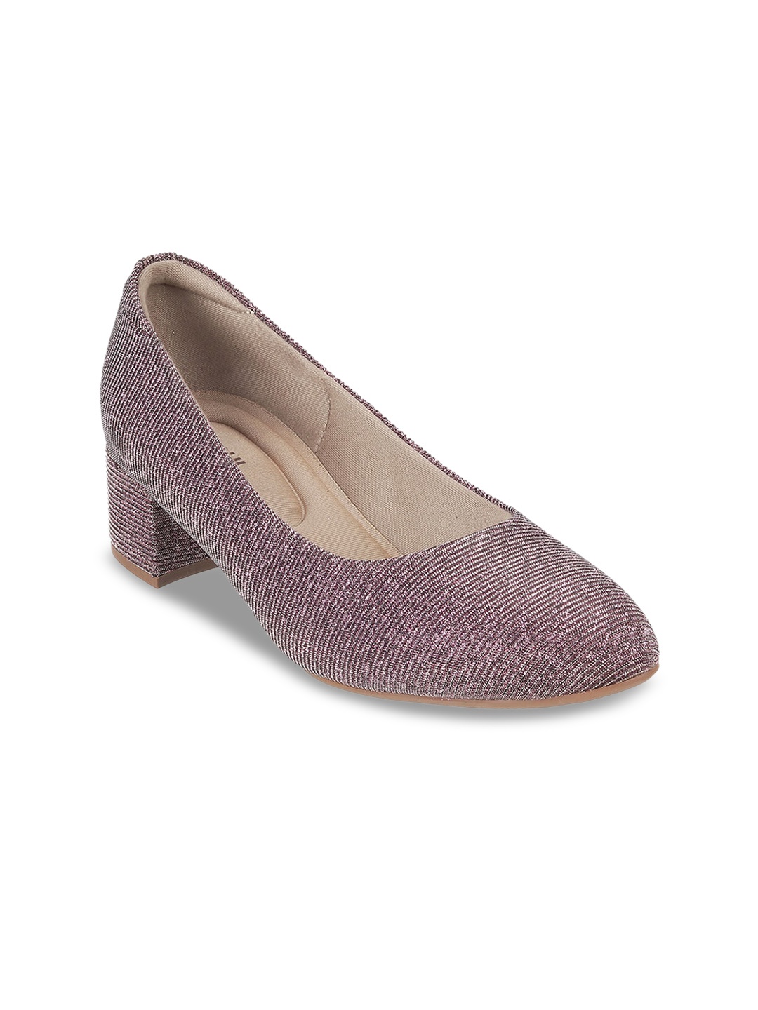 

Mochi Women Embellished Block Pumps, Purple