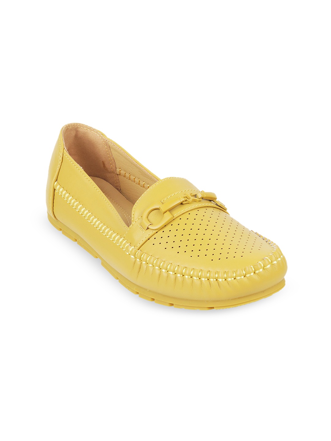

Mochi Women Perforations Loafers, Yellow