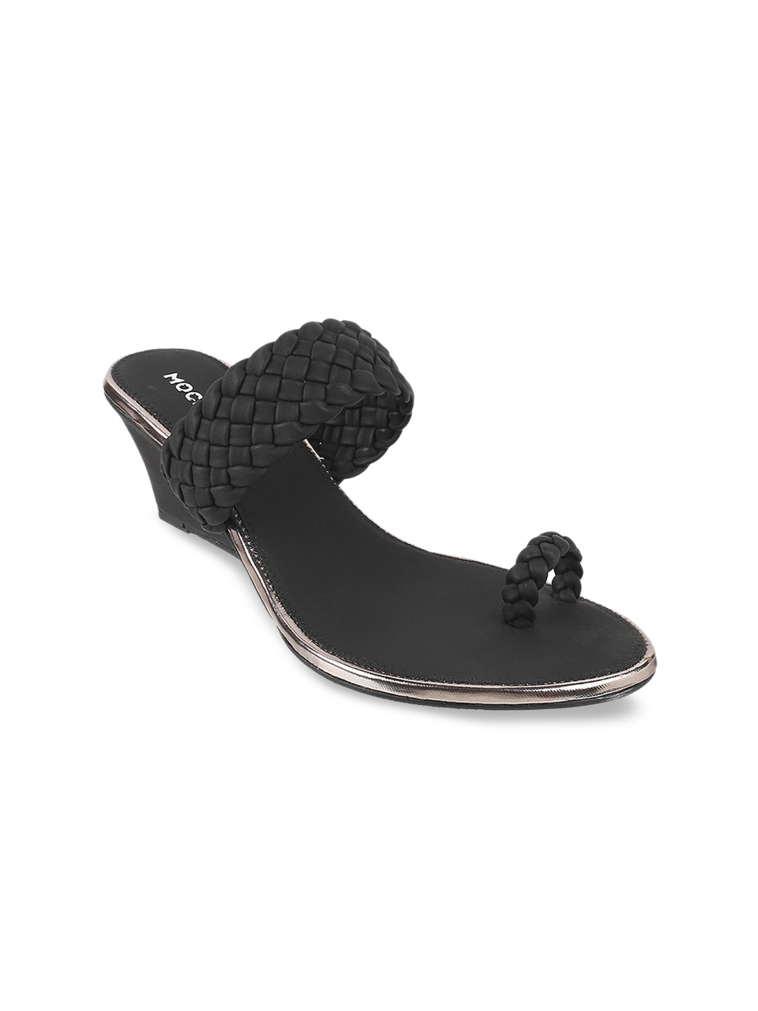 

Mochi One-Toe Comfort Heels, Black