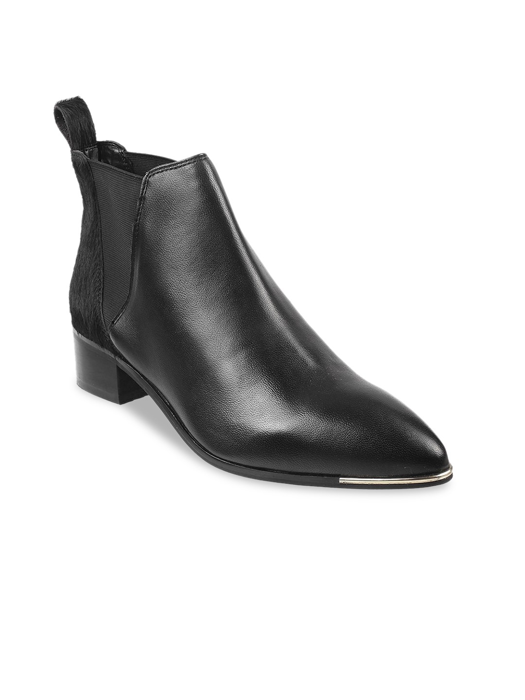 

Mochi Slip On Mid-Top Block Boots, Black