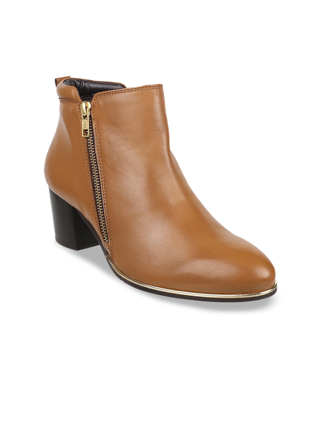 

Mochi Women High-Top Block Heel Boots, Tan