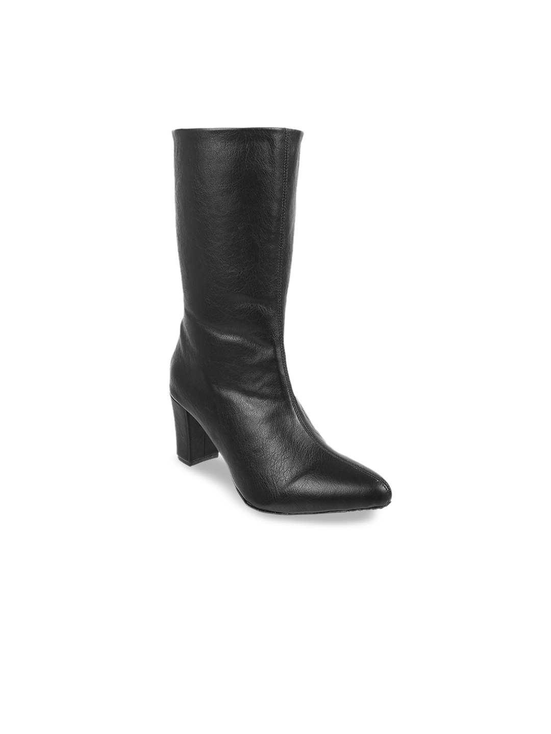 

Mochi High-Top Block Boots, Black