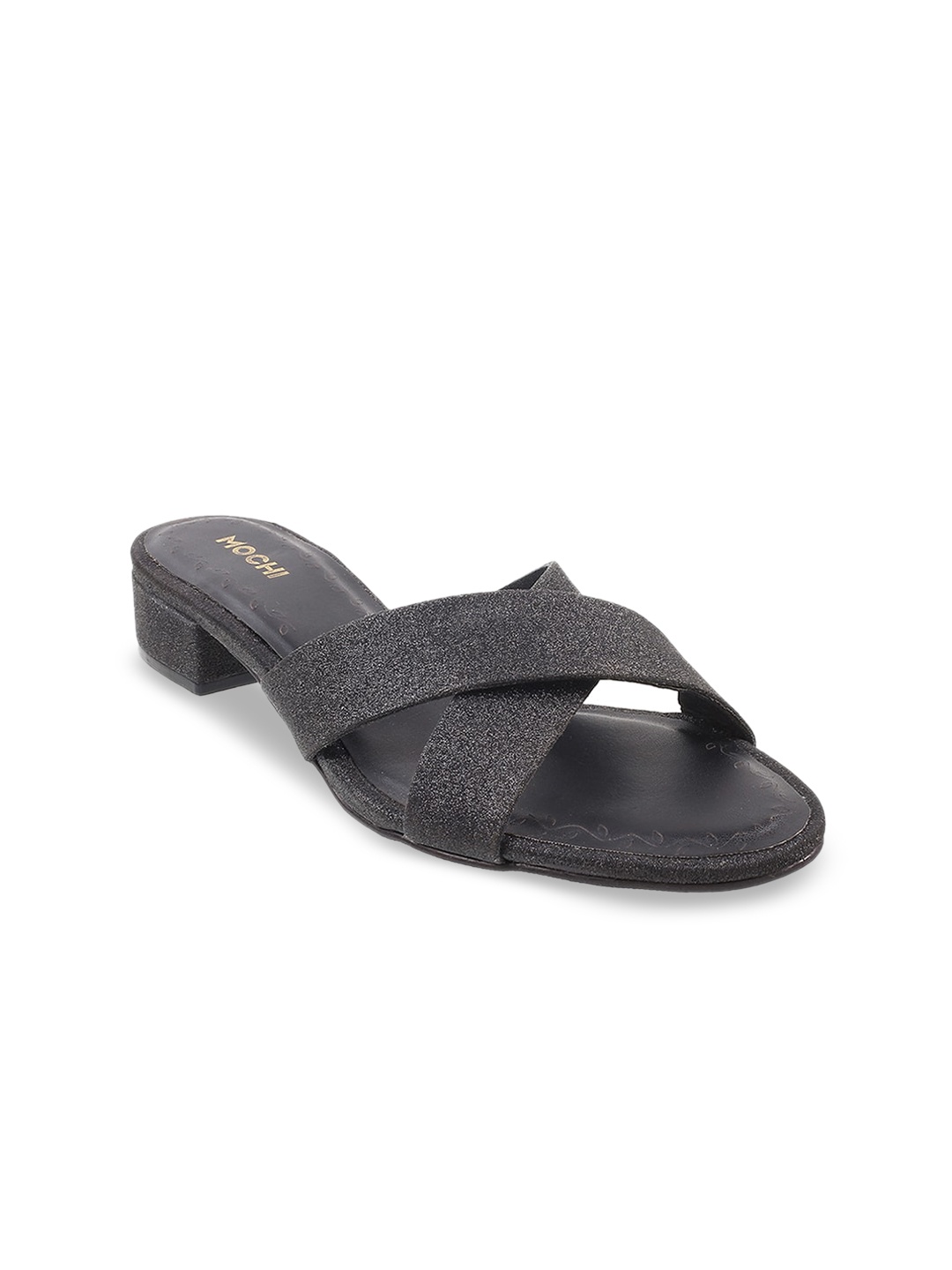 

Mochi Women Black Open Toe Flats
