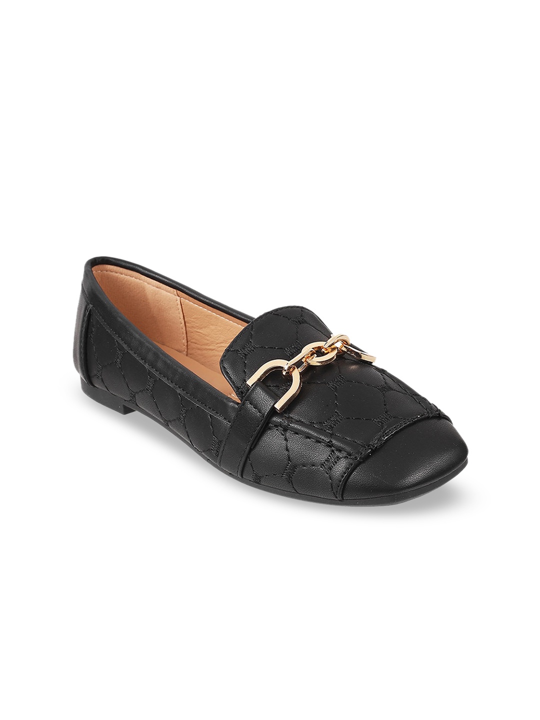 

Mochi Women Solid Loafers, Black