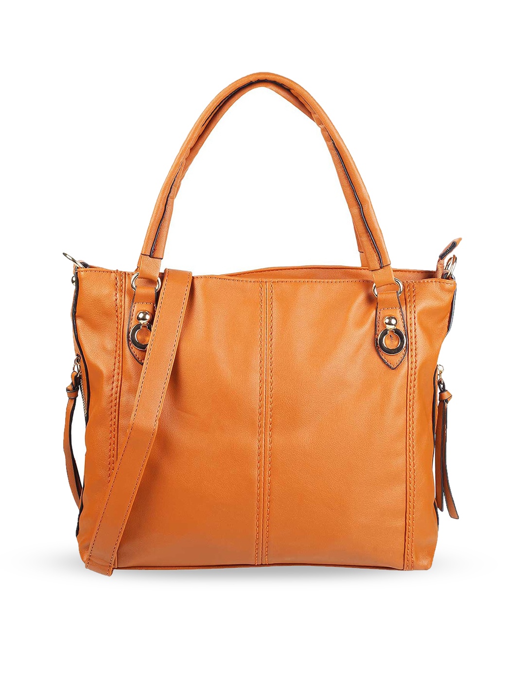 

WALKWAY by Metro Structured Shoulder Bag with Tasselled, Orange